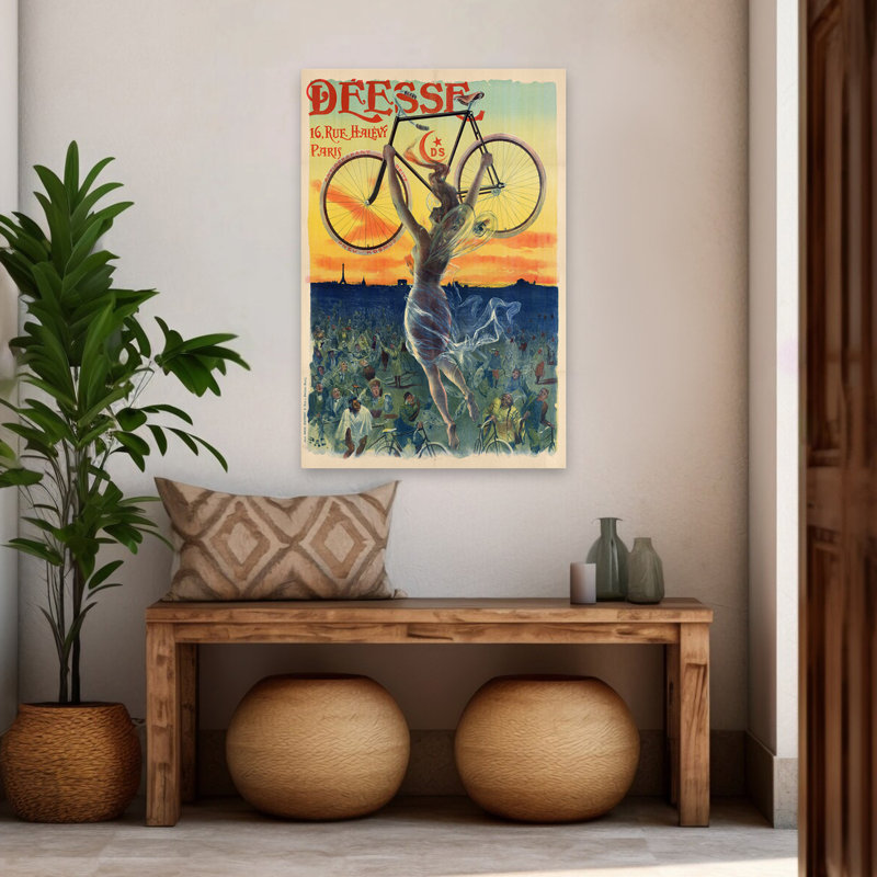 Déesse Cycles - Publicité rétro, Bicyclettes, art de la France, H 48 po x l 32 po