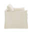 Causeuse Shane en lin beige avec 2 coussins
