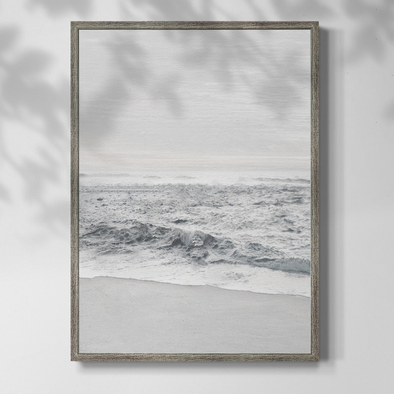 «Gentle Tides II», reproduction encadrée - bois massif, H 21 po x l 17 po