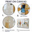 Urban transitionnel doré et blanc - ensemble d'art mural cubisme abstrait-513894202-513894203-513894200