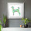 Tapisserie caniche - peinture encadrée-1950715494-1950715493