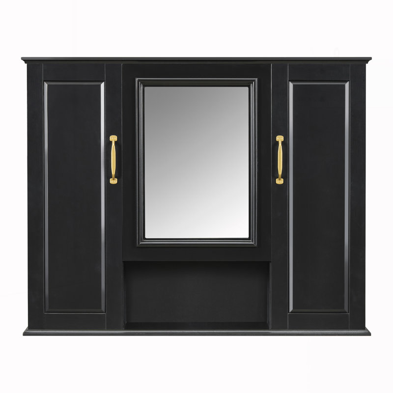 Wall Mounted Bathroom Storage Cabinet, Black