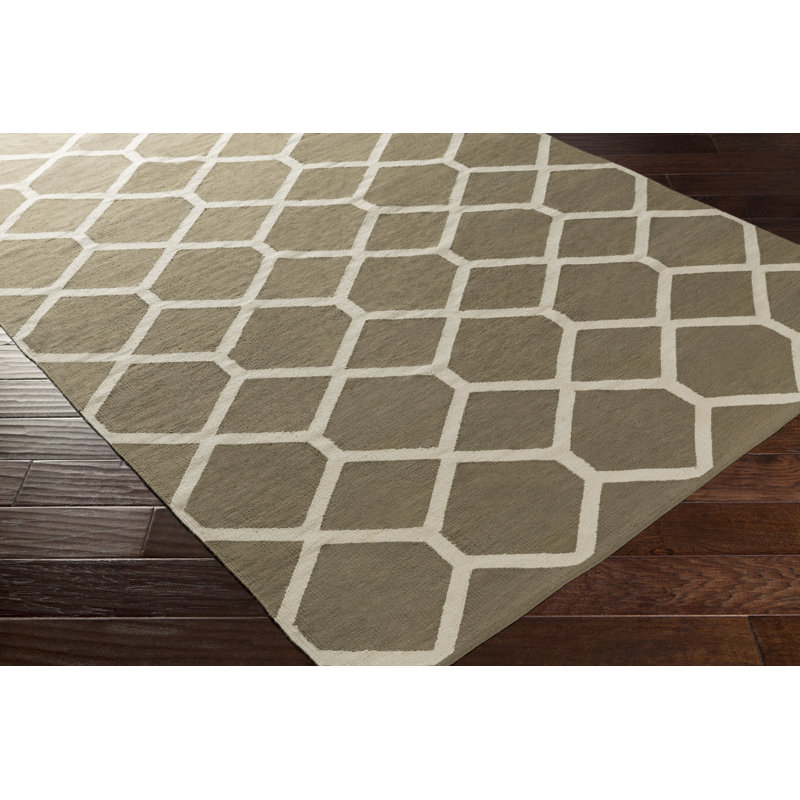 Murphree Cotton Geometric Indoor Rug, Rectangle 5' x 7'6"