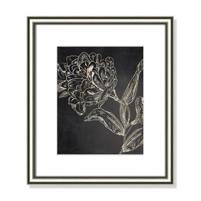 Clarendon Golden Flower Folklore II by Asia Jensen - Picture Frame Graphic Art