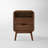 16.5"W Black Walnut Fully-assembled Nightstand with 2 Drawers-105848663-102298773