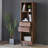 Simple black walnut bookcase