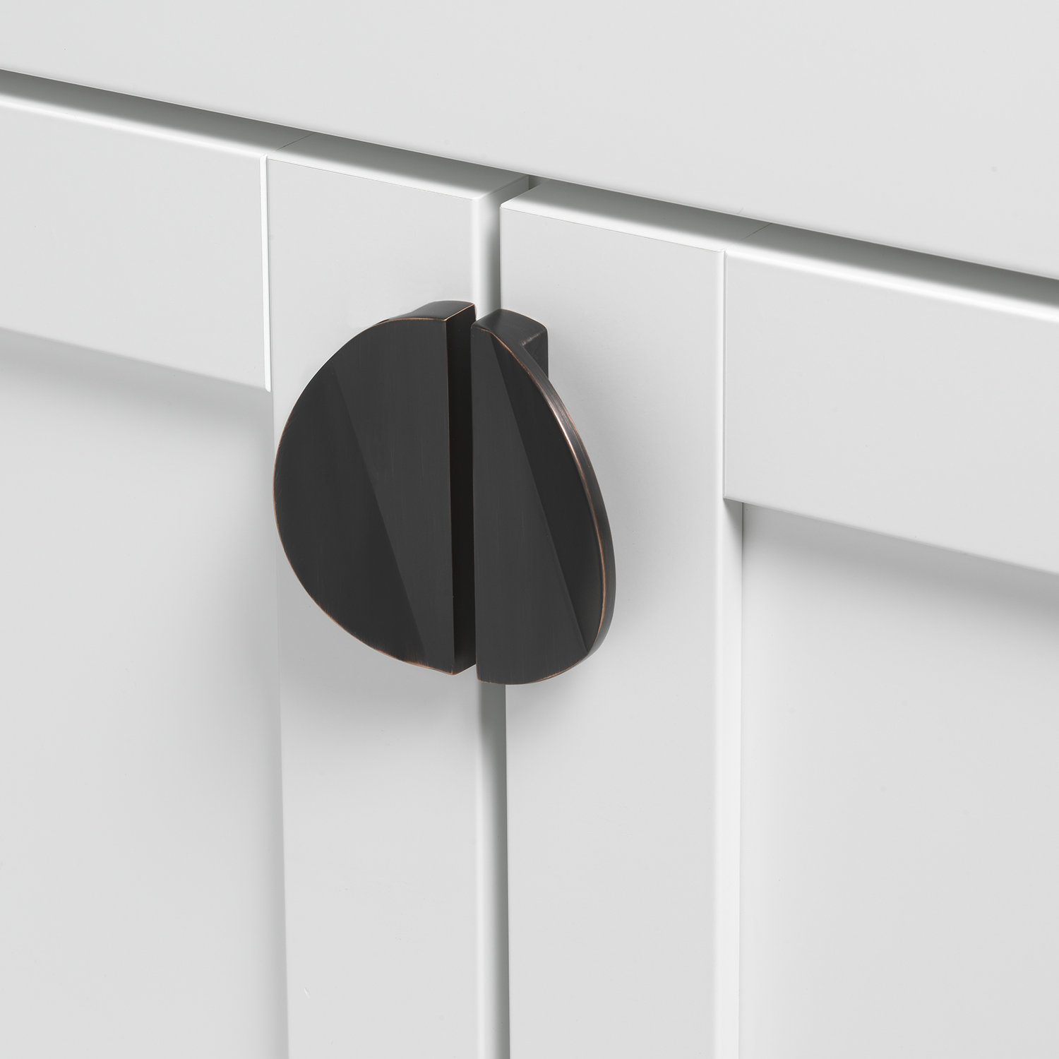 Giana Semi-Circle Cabinet Knob, Oil Rubbed Bronze