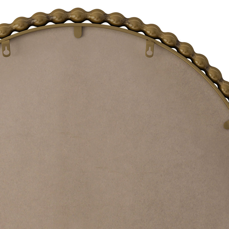 Miroir de salle de bain en fer Iron Arch, 35,43 po x 23,62 po, Brun