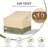 Aoodor Heavy Duty Patio Chair Cover for Deep Seat/ Rocking Chair/ Outdoor Swivel-38908121