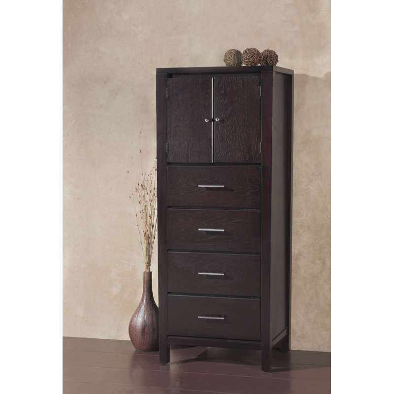 Commode pour femme 4 tiroirs Dejon, Brun