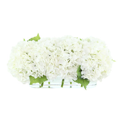 Floral Centerpiece with Real-Touch Hydrangeas