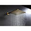 Système de douche mural avec pomme de douche pluviale de 10 po avec commande, boyau, support et valve, matériaux, fonction d'injection d'air, baignoire rajeunissante, or brossé, installation de pluie pour salle de bain-117993195