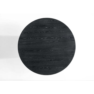 Contemporary Round Dining Table with Pedestal Base