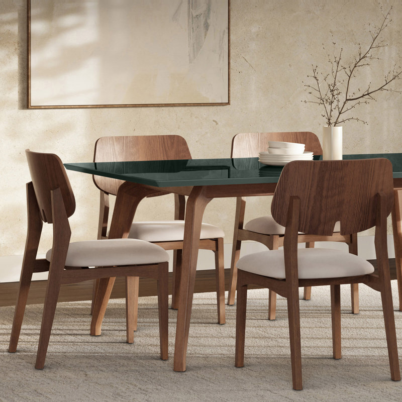 Fredericka Dining Table, 29.5" H x 86.5" L x 43.5" W, Floresta Green