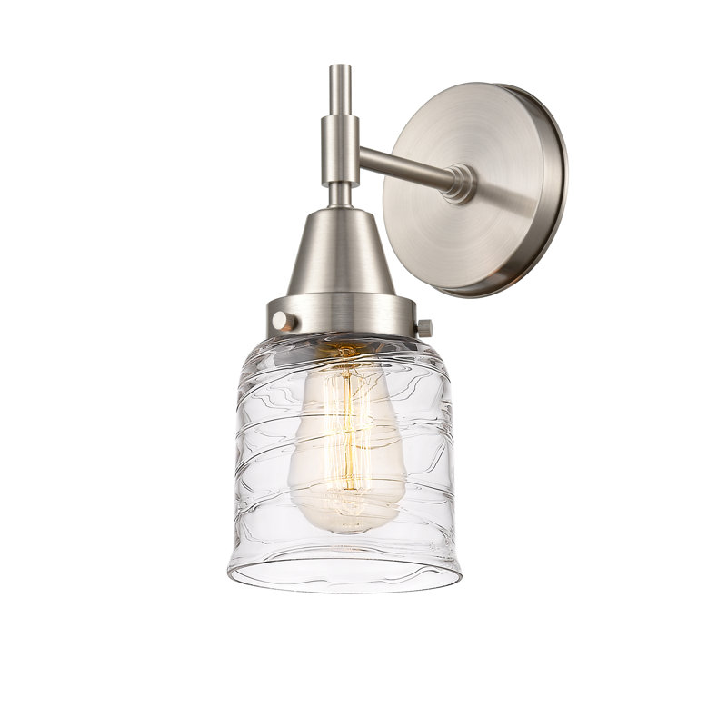 Amede Armed Sconce, Satin Nickel
