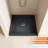 36" x 36" Shower Base, Alcove Acrylic Shower Pan with Center Drain, Low Profile Slip-Resistant Design, Integrated Flange, Slate Gray