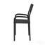 Chaise de bureau avec structure en métal, noire