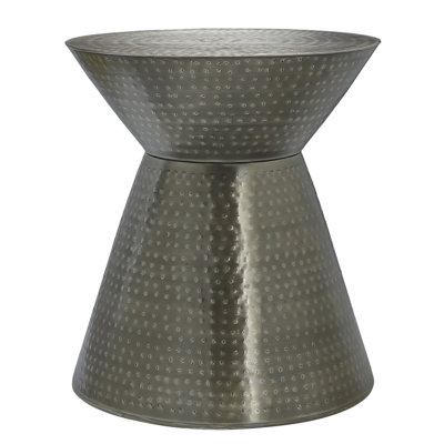 Accent Table, Drum, Side, End, Nightstand, Lamp, Living Room, Bedroom,Metal, Contemporary, Modern