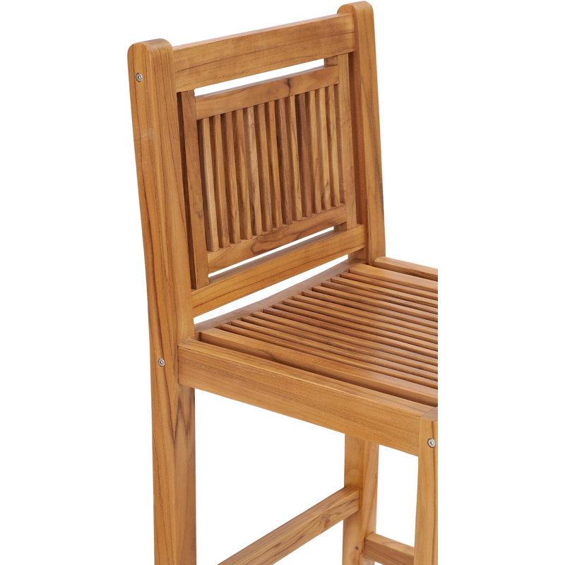 Maldives Outdoor Teak Bar Stool