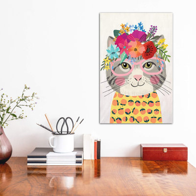 « Grey Cat II » par Mia charro-impression d’art graphique