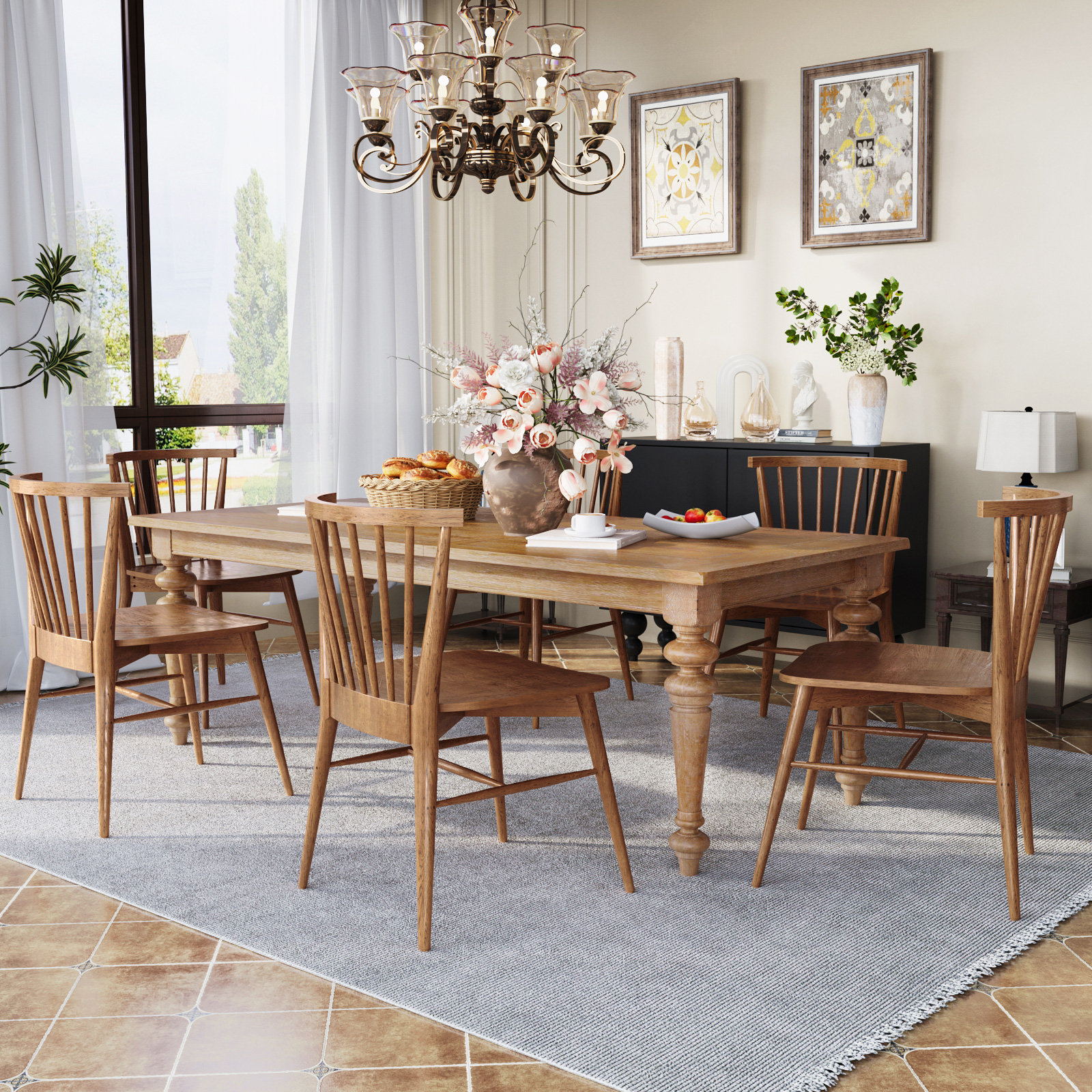 Arka Dining Chair, Brown
