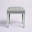 Cain Mirrored Upholstered Vanity Stool