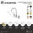 Kingston Brass Concord Two-Handle 3-Hole Deck Mount Widespread Bathroom Faucet with Brass Pop-Up Drain-131120960