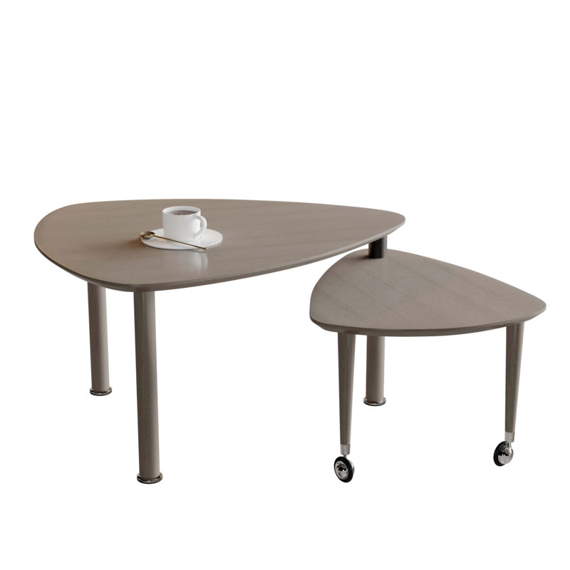 Table basse rotative à 360 degrés, Gris
