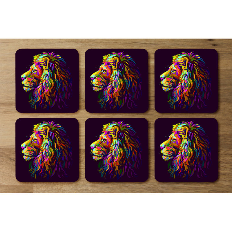 Square 6 Piece Coaster Set