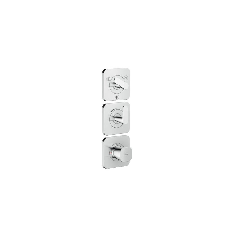AXOR Citterio C Thermostatic Module Trim 15" X 5" For 3 Functions- Cubic Cut