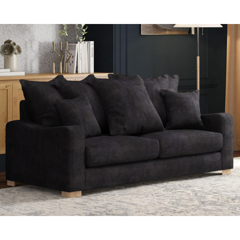 Theadford Three Seater, Scatter Back, Dark Mink