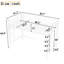 Lit mezzanine en métal blanc TG