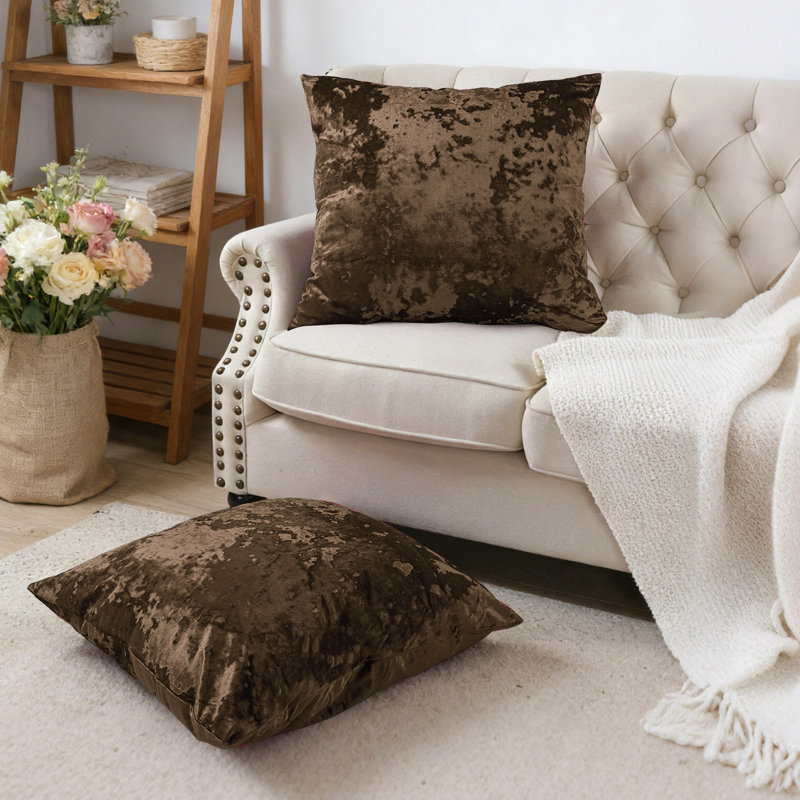 Housse de coussin en velours écrasé Euro, Carafe