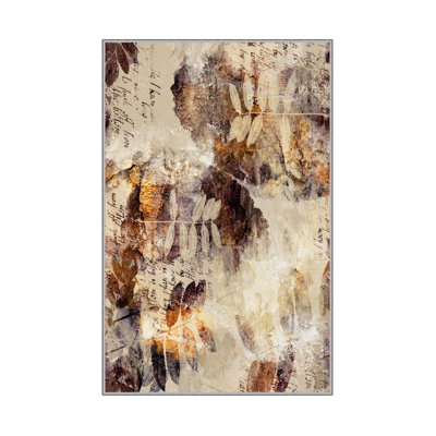 Luxurious Woven Carpet 5.2 x 7.5 ft, 100% Polyester, 0.4 in Pile Height | Antibacterial, Non-Slip PVC Dot Underside, Machine Washable | Elegant 3D Digital Print Design, Perfect for Living Room & Bedroom Décor