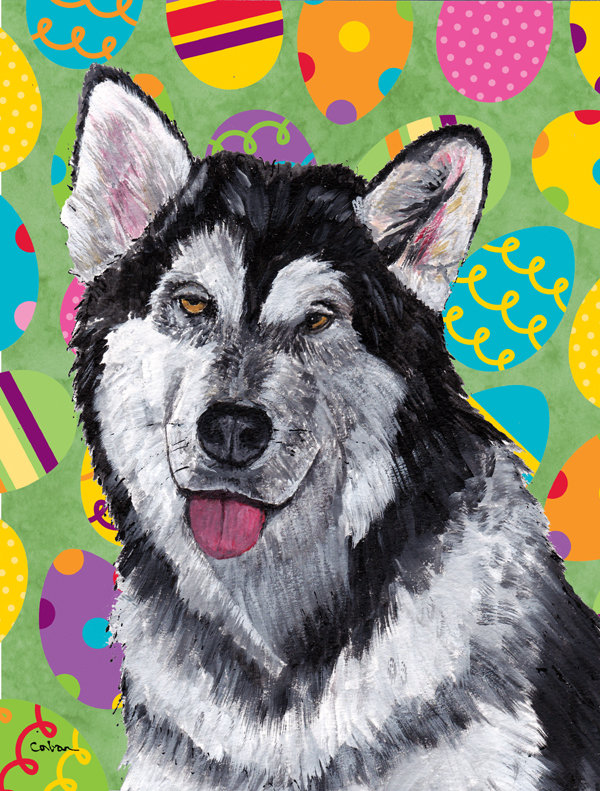 Drapeau de jardin Atara, Malamute de l'Alaska