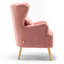 Tybalt Velvet Wingback Chair With Footstool-464152878