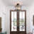 Denaisha Clear Glass Semi Flush Mount