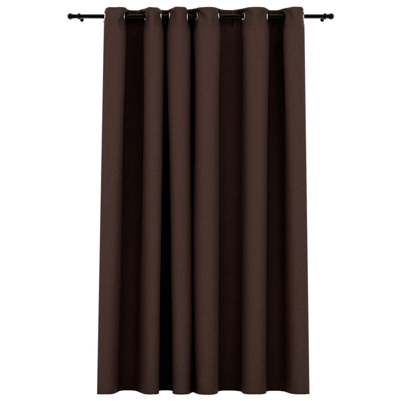 Cezaria Blackout Curtain Single Panel, Taupe