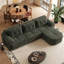 Canapé à compression avec repose-pieds 4 pièces 112,2 po sans assemblage requis Cloud Couch-131182316