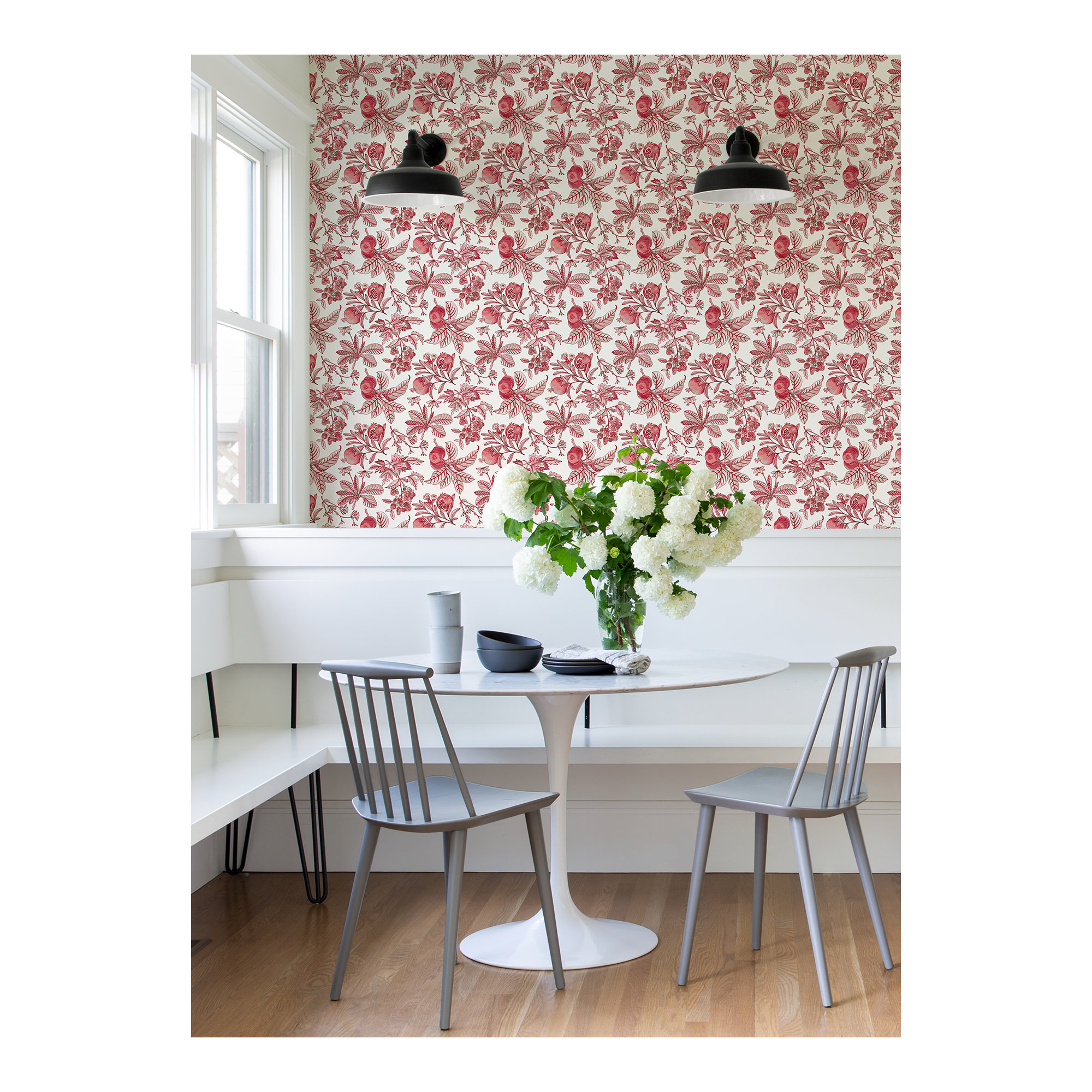 Lucier Fruit Wallpaper, Red