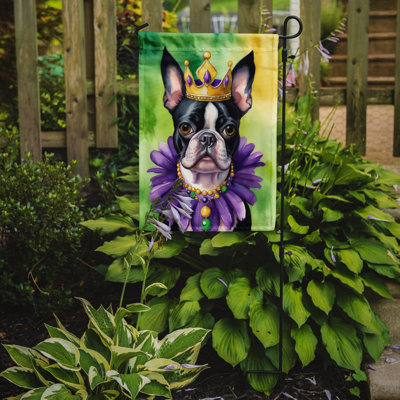 Double Sided 15.5'' H x 11.25'' W Polyester Mardi Gras Garden Flag