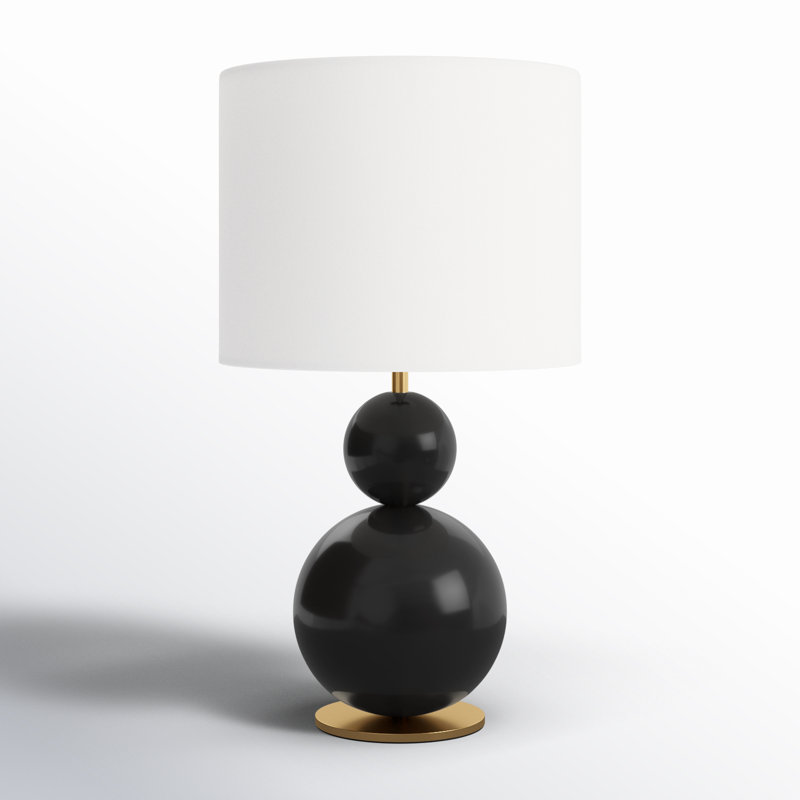 Suki Table Lamp, Gloss Black