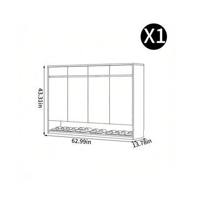 Italian style minimalist storage shoe cabinet