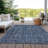 Jane Blue Washable Indoor-Outdoor Rug - -2082120057