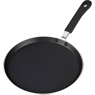 Nonstick Crepe Pan,15 inch PFOA-Free Granite Stone Coating Pan, Flat Skillet Grill Pan for Tortillas, Omelette, Pancake Induction Bottom for Glass