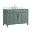 Meuble-lavabo autoportant à simple cuve 48 po avec plateau en pierre Aastha-1930149856