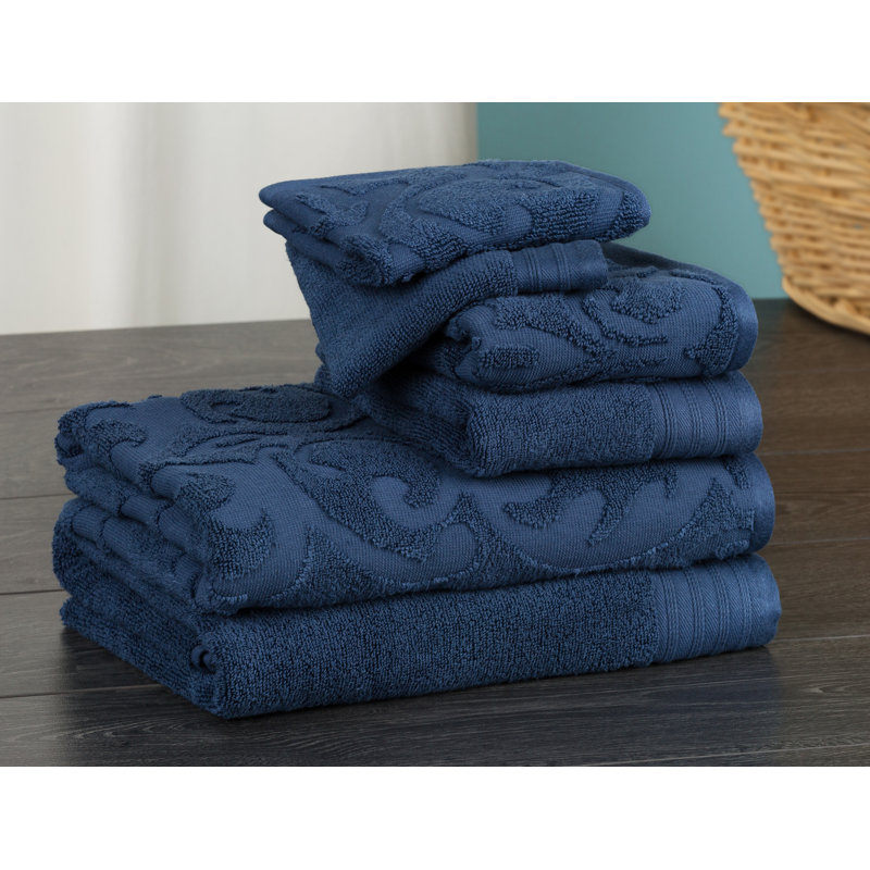 Cotton Midweight Jacquard Mulit-Size Set, Denim