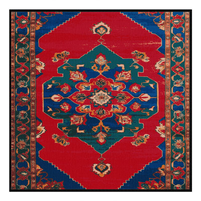 Tapis gris Tabriz lavable à la machine