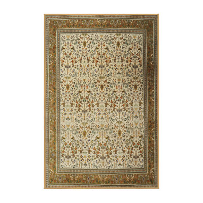 Tapis traditionnel crème / vert clair Guillotte