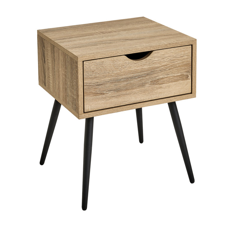 Elkita 40cm W Solid Wood Bedside Table